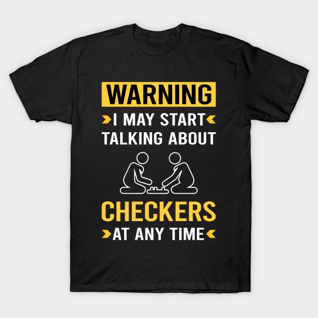 Warning Checkers T-Shirt by Bourguignon Aror